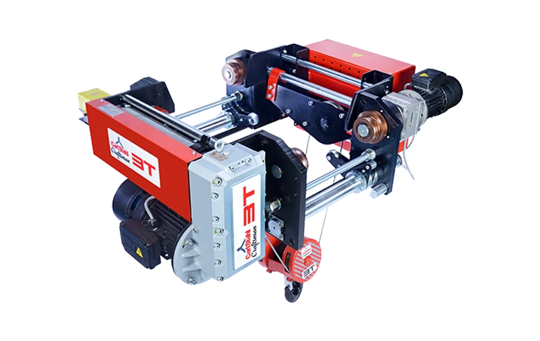 Electric wire rope hoist for precise lifting in industrial plants